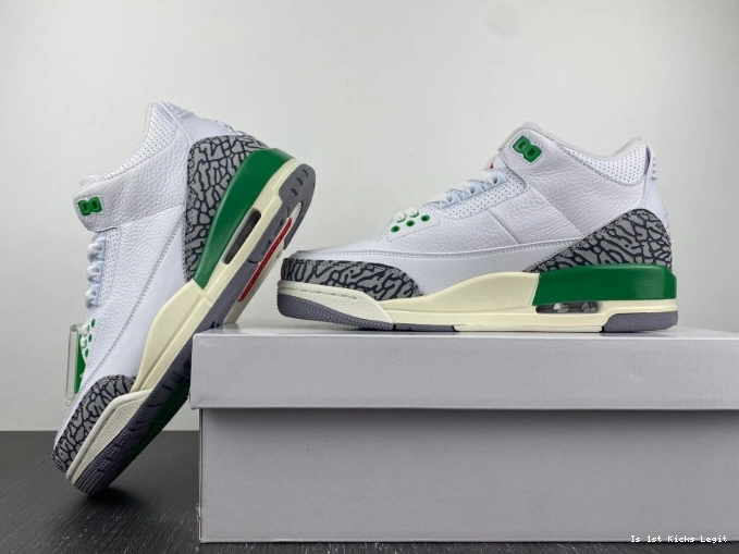Jordan Green CK9246-136 (W) Retro 3 Lucky 0814